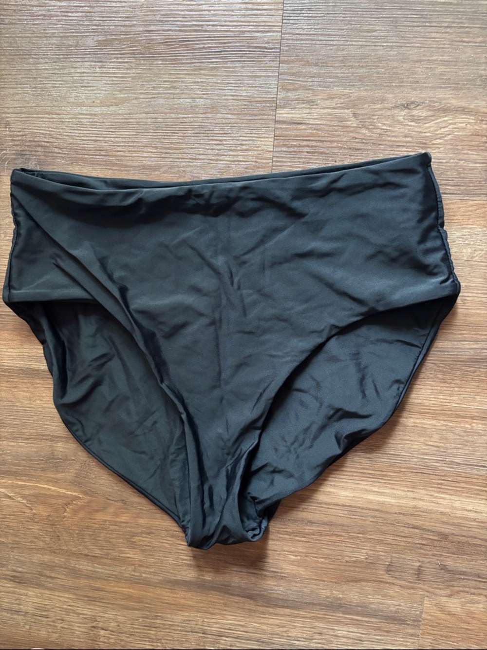 High-Waist Black Women's Swim Bottom